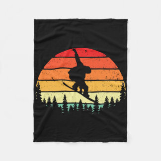 Cobertor De Velo Snowboarder Retro Sunset - Snowboard Winterspor