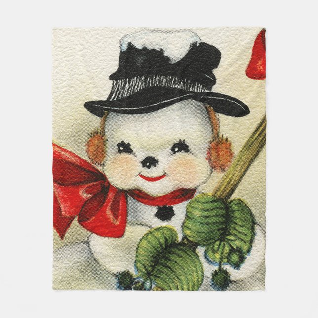 Cobertor De Velo Snowman 004 (Frente)