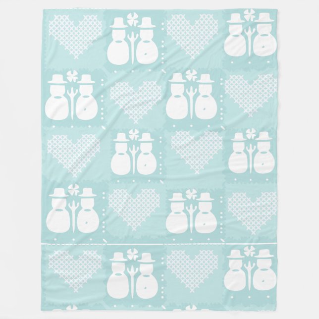 Cobertor De Velo Snowman Blanket & Throws (Frente)