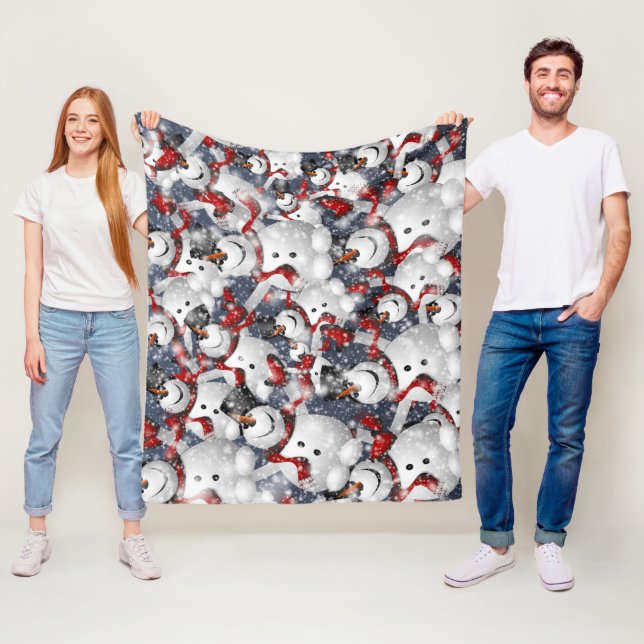 Cobertor De Velo Snowman Christmas  (In Situ)