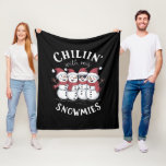 Cobertor De Velo Snowman Christmas Chillin with My Snowmies Gift<br><div class="desc">Snowman Christmas Chillin with My Snowmies Gift</div>