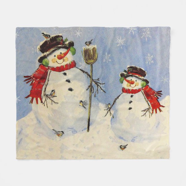 Cobertor De Velo Snowman e Son (Frente (Horizontal))