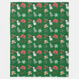 Cobertor De Velo Snowman Fleece Blanket