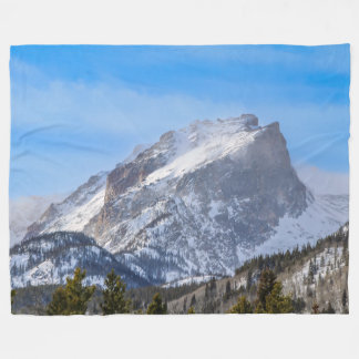 Cobertor De Velo Snowy Mountain Fleece Blanket