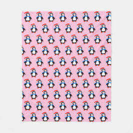 Cobertor De Velo Snowy Winter Penguin