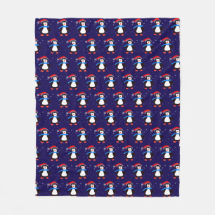 Cobertor De Velo Snowy Winter Penguin