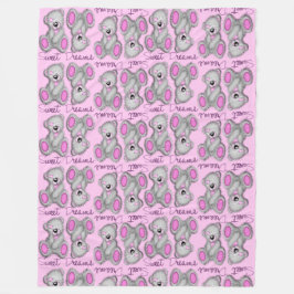 Cobertor De Velo Snugget Sweet Dreams Ursinho-algodão doce