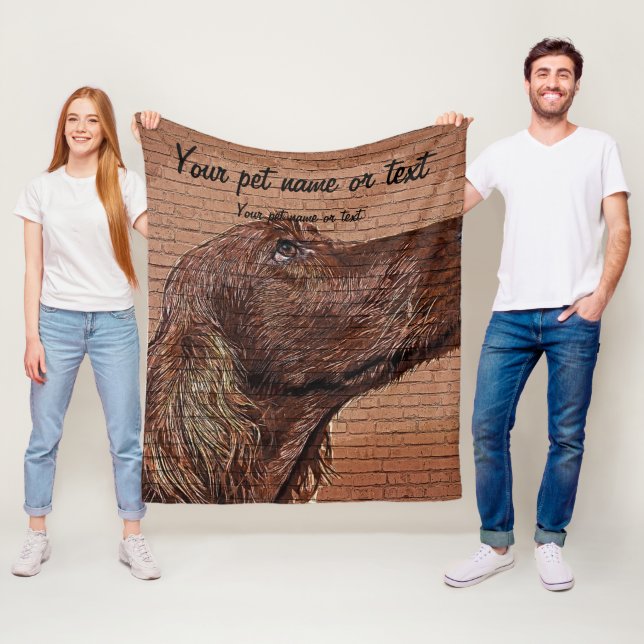 Cobertor De Velo So cool and beautiful, Irish Setter Dog (In Situ)