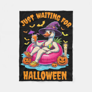 Cobertor De Velo Só Esperando O Halloween Goose Summer Spooky Sea