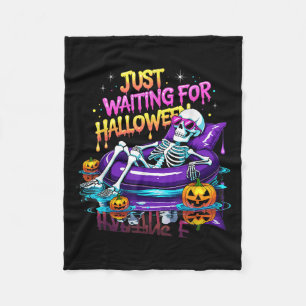 Cobertor De Velo Só Esperando O Halloween Spooky Summer Vibes Sum