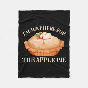 Cobertor De Velo Só estou aqui para a Comida Engraçada da Apple Pie