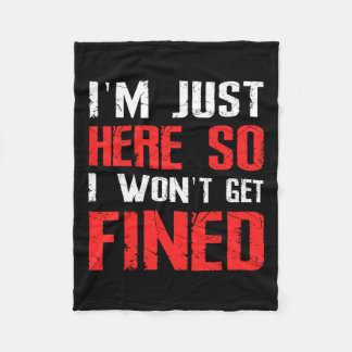 Cobertor De Velo Só estou aqui para não ser multado no Esporte Athl