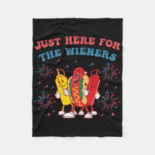 Cobertor De Velo Só estou aqui para os Wieners Engraçados 4 de julh