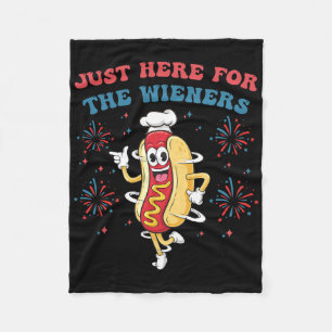 Cobertor De Velo Só estou aqui para os Wieners Engraçados 4 de julh