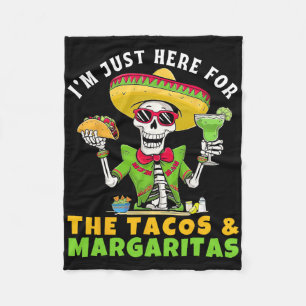 Cobertor De Velo Só estou aqui por Tacos Margaritas Mexicanos Fiest