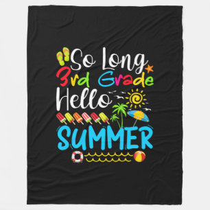 Cobertor De Velo So Long 3rd Grade Hello Summer Last Day Of School.