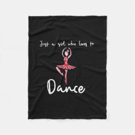 Cobertor De Velo Só uma garota que adora dançar