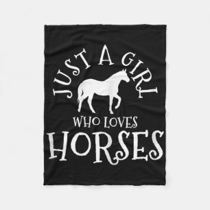 Cobertor De Velo Só Uma Menina Que Adora Cavalos Cavalos Andando De