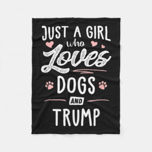 Cobertor De Velo Só Uma Menina Que Ama Cachorros E Cachorros De Pre
