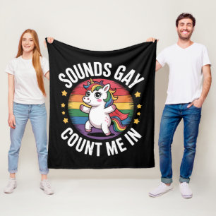 Cobertor De Velo Soa Gay Me Inclua Arco-Íris Unicórnio Orgulho LGBT