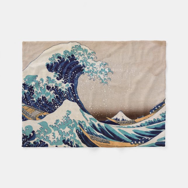 Cobertor De Velo Sob o Excelente Wave de Kanagawa (Frente (Horizontal))