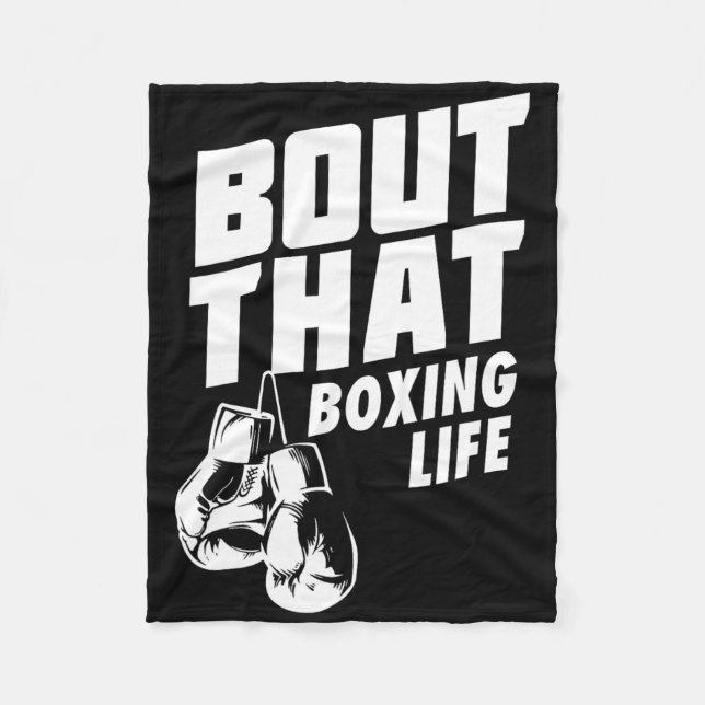 Cobertor De Velo Sobre A Camisa De Vida De Boxing - Luvas De Boxing (Frente)
