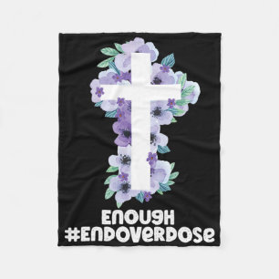 Cobertor De Velo Sobredosagem de Christian Cross Roxo Sobredosagem