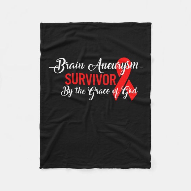 Cobertor De Velo Sobrevivência Da Consciência Do Aneurismo Por Deus (Frente)