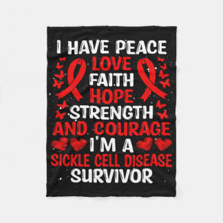 Cobertor De Velo Sobrevivência Paz Esperança Amor Doença Célula Fal