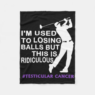 Cobertor De Velo Sobrevivente Consciente do Câncer Testicular Jogad