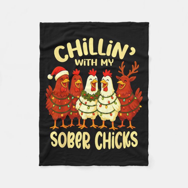 Cobertor De Velo Sobriety Anniversary Recovery Funny Sober Chicks  (Frente)