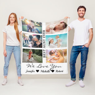 Cobertor De Velo sobrinho da sobrinha da Colagem de Fotos da Best T