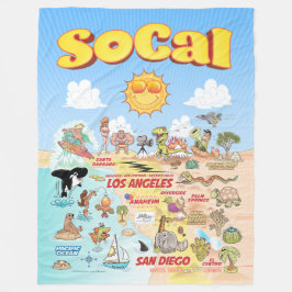 Cobertor De Velo SoCal Fleece Blanket