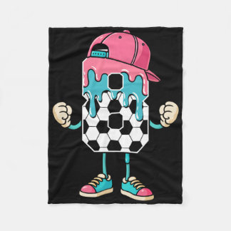 Cobertor De Velo Soccer 8 Year Old Ice Cream Drip Youth 8th Birthda