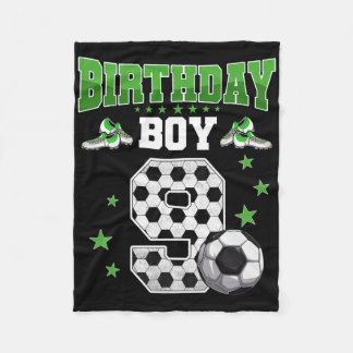 Cobertor De Velo Soccer 9th Birthday Boy 9 Year Old Sport 9yr Boys 