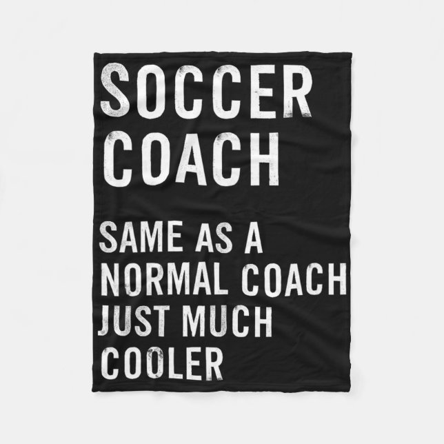 Cobertor De Velo Soccer Coach Definition Funny  (Frente)