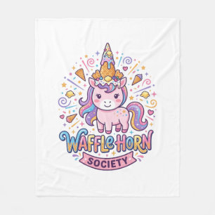 Cobertor De Velo Sociedade do Chifre de Waffle de Unicórnio Roupas