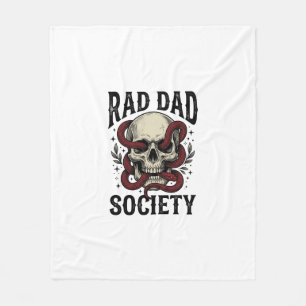 Cobertor De Velo Sociedade Rad Dad Design de Camisa com Caveira e C