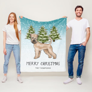 Cobertor De Velo Soft-Coated Wheaten Terrier Floresta de Inverno Ne