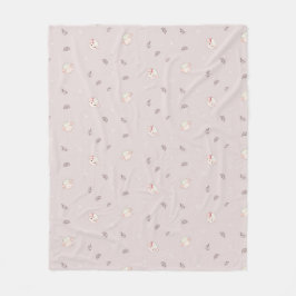 Cobertor De Velo Soft Neutral Sheep Baby Blanket - Cute Nursery