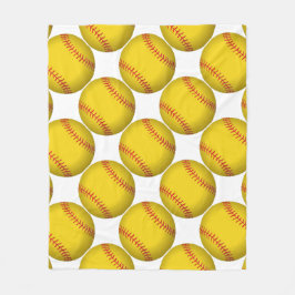 Cobertor De Velo Softball amarelo