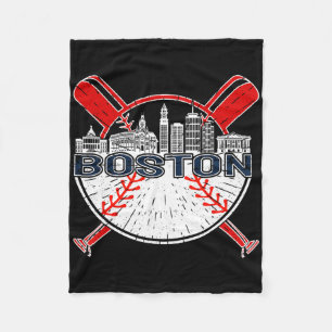 Cobertor De Velo Softbol Vintage Beisebol Boston Para Homens e Mulh