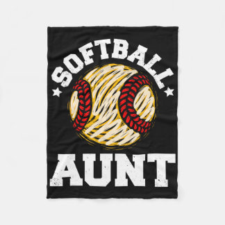 Cobertor De Velo Softll Aunt Distressed Vintage Funny Aunt Game Day