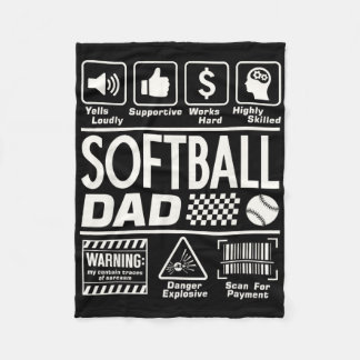 Cobertor De Velo Softll Dad Funny Contents Of Sports Father Softll 