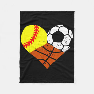 Cobertor De Velo Softll Futebol Esboço Coração Esporte Divertido Jo