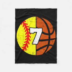 Cobertor De Velo Softll Sketll Número 7 Jersey Engraçado 7º Anivers