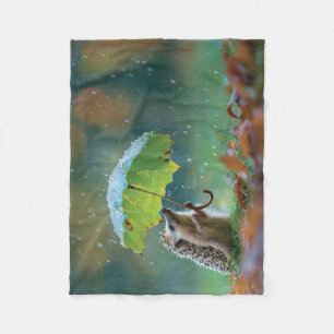 Cobertor De Velo Soja-de-seda-branca segurando um guarda-chuva de f