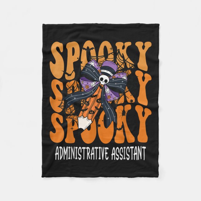 Cobertor De Velo Soky Administrative Istant Halloween School  (Frente)