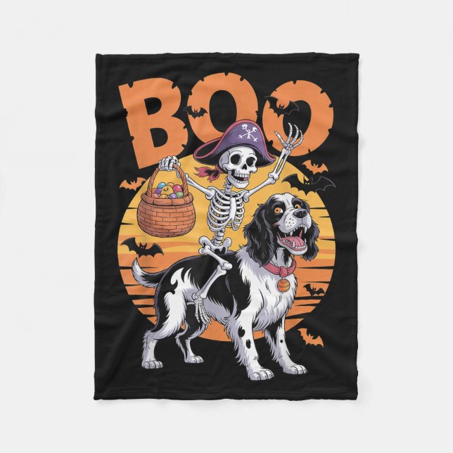 Cobertor De Velo Soky Springer Costume Inglês Springer Spaniel Hal (Frente)