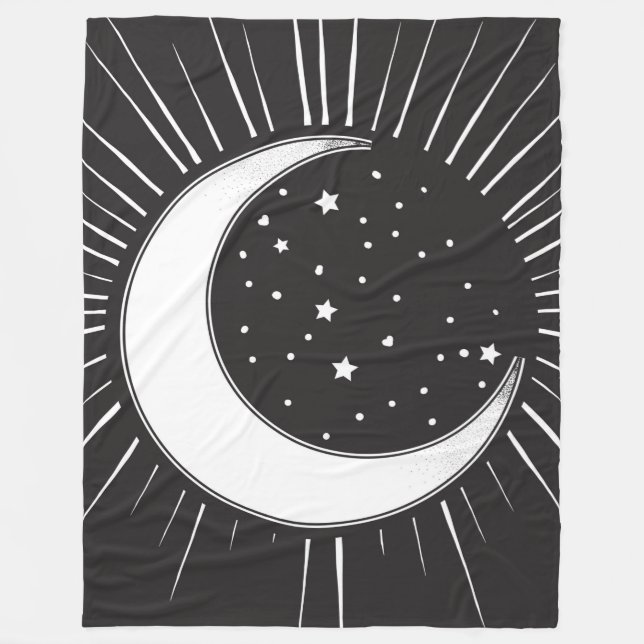 Cobertor De Velo Sol Celestial e Estrelas (Frente)